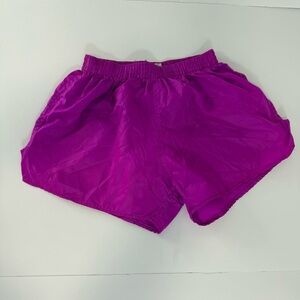 Vintage M.J. Soffe Pink Nylon Running Shorts XS USA Made Athletic Gym